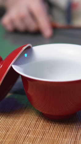 chinese tea bowl and tea set