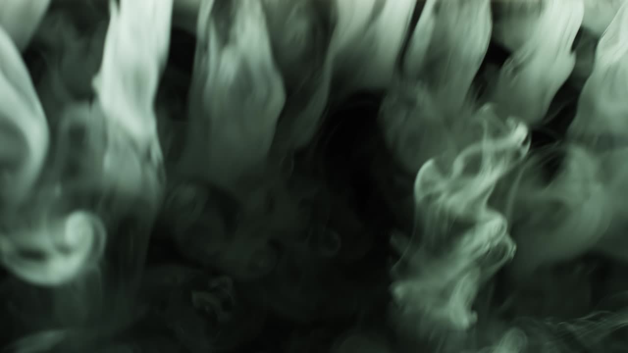 건조한 얼음 연기 구름