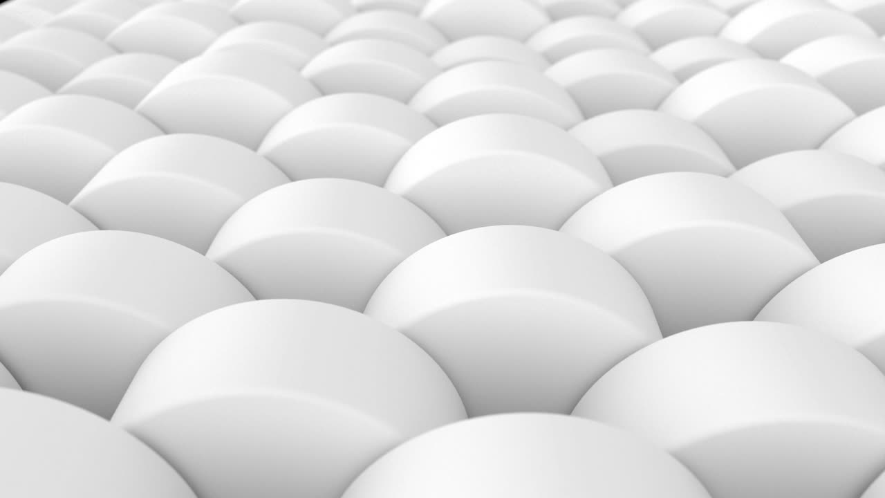 conjunto abstracto 3d de diferentes colores formas cilindros alrededor del fondo del objeto. 4k computadora render animación de bucle de imágenes.