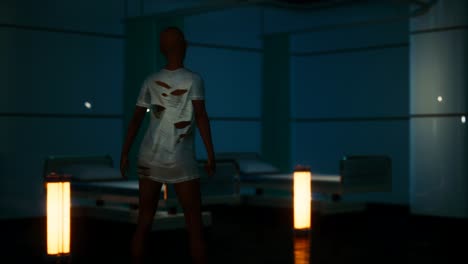 lost woman patient in hospital