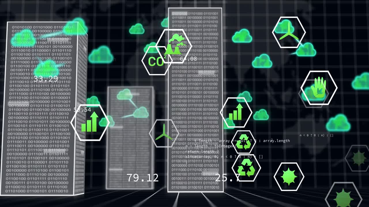 클라우드의 애니메이션, 컴퓨터 서버를 통한 데이터 처리
