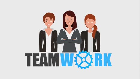 teamwork people animation hd