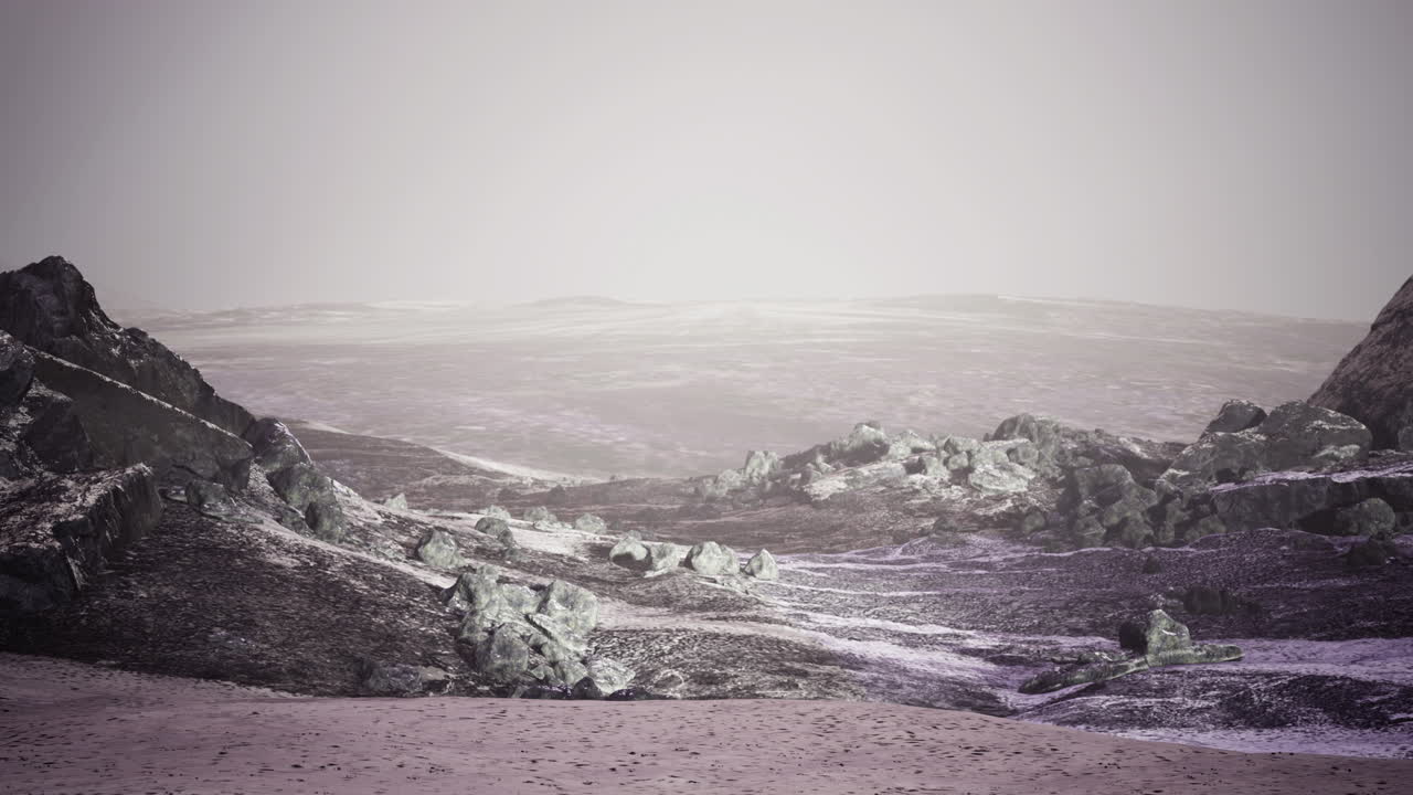 Paisaje de un planeta alienígena