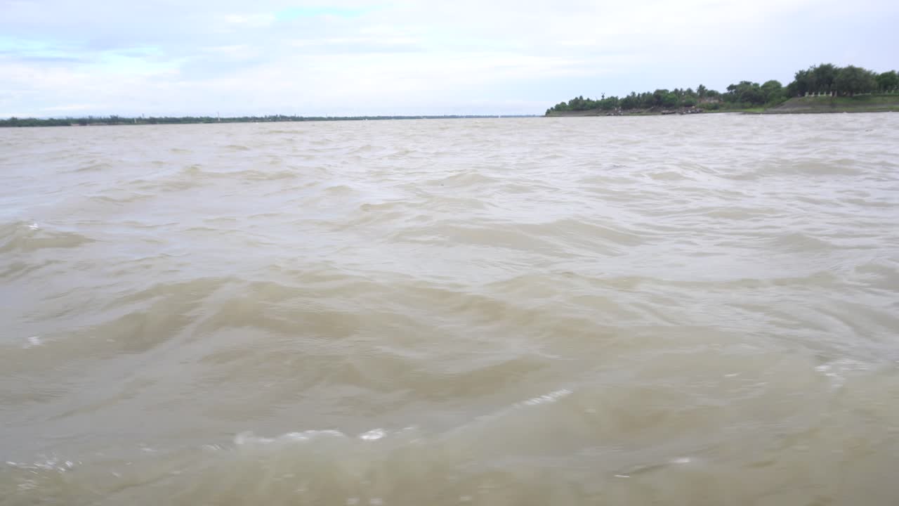 Calm River Landscape on a Cloudy Day