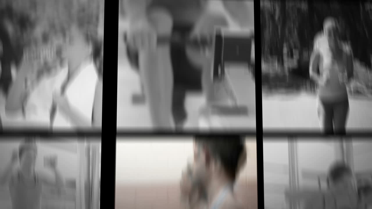 tres clips cortos de personas en el gimnasio