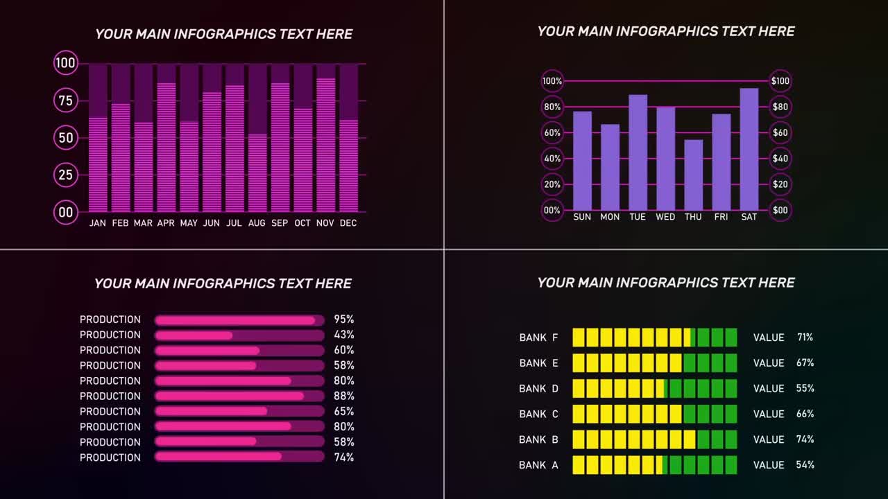 Infographic and chart visualizations