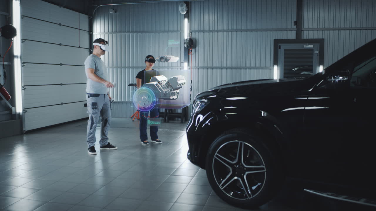 VR and AR technology for automotive repair