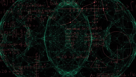 Animación-Del-Procesamiento-De-Datos-Matemáticos-Sobre-Fondo-Negro