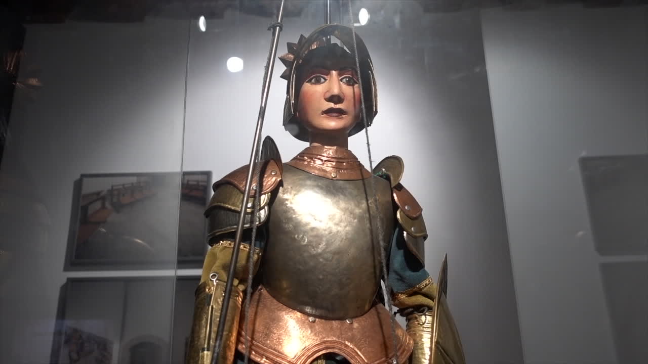 Antique Knight Marionette in Armor
