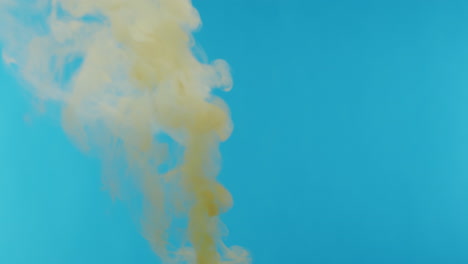 yellow smoke in liquid