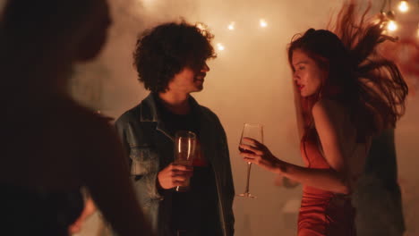 couple at a night party