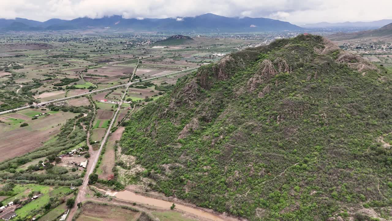 Aerial View of a Mountainous Landscape in Mexico
