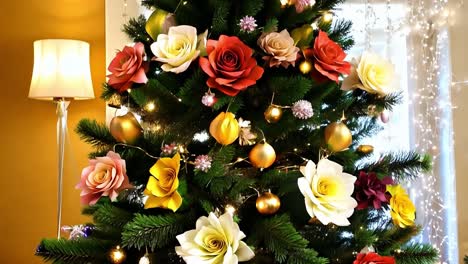 paper flower christmas tree decorations