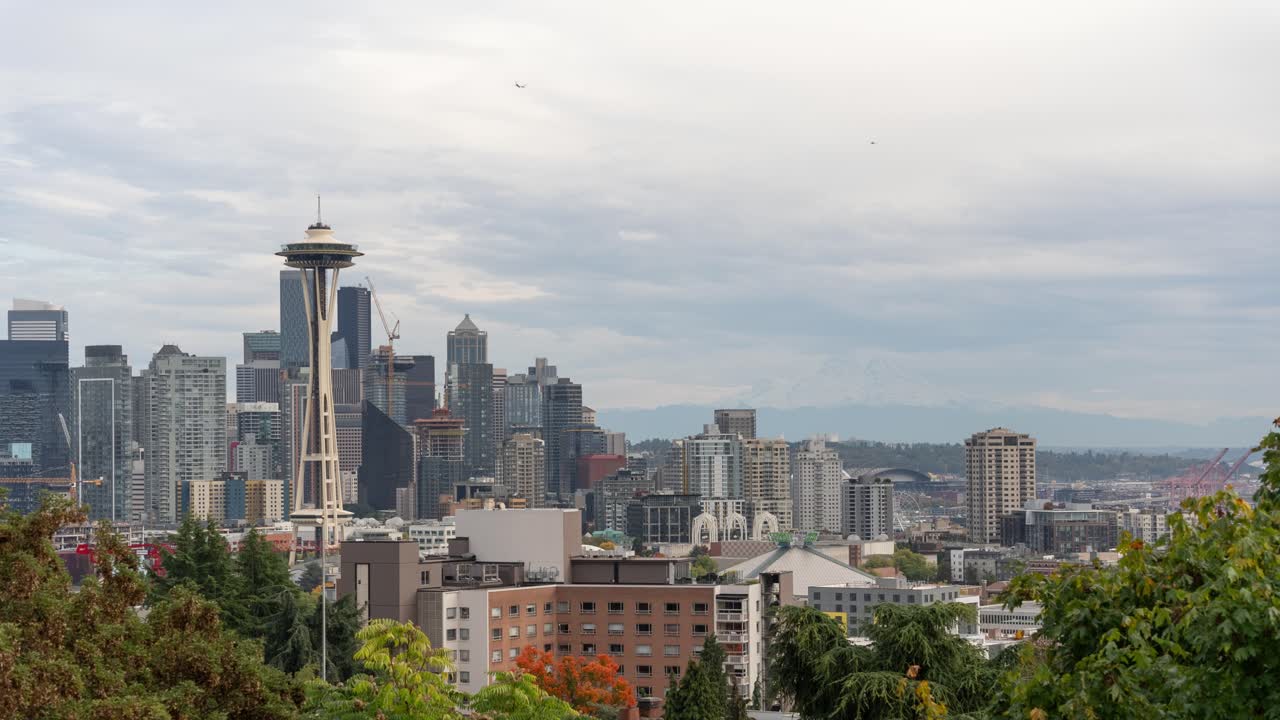 Seattle Skyline View from Above