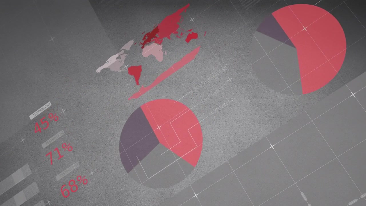 Animation af forbindelsesnetværk over industrielt interiør
