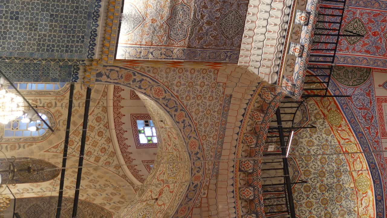Intricate Details of an Ottoman Mosque Interior
