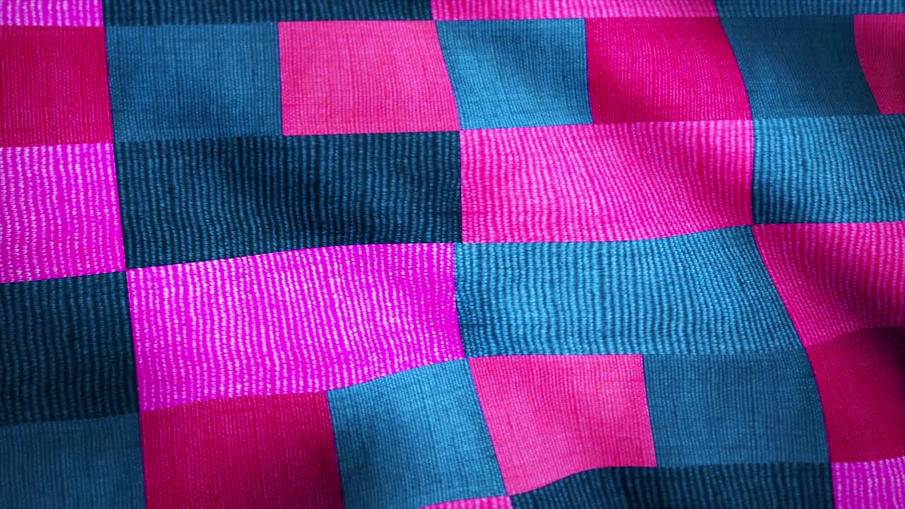 Abstract Checkerboard Pattern Fabric