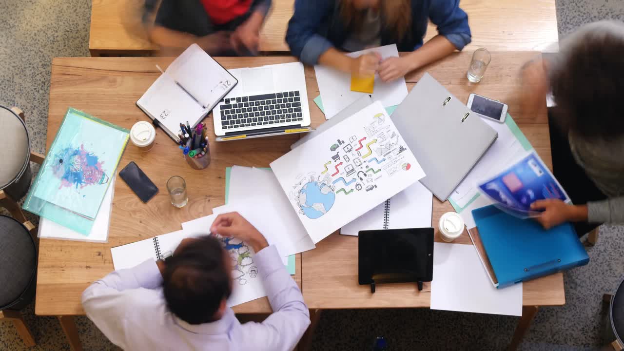 tiempo transcurrido de la reunión de negocios