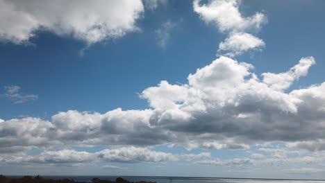 cloudy sky over the ocean