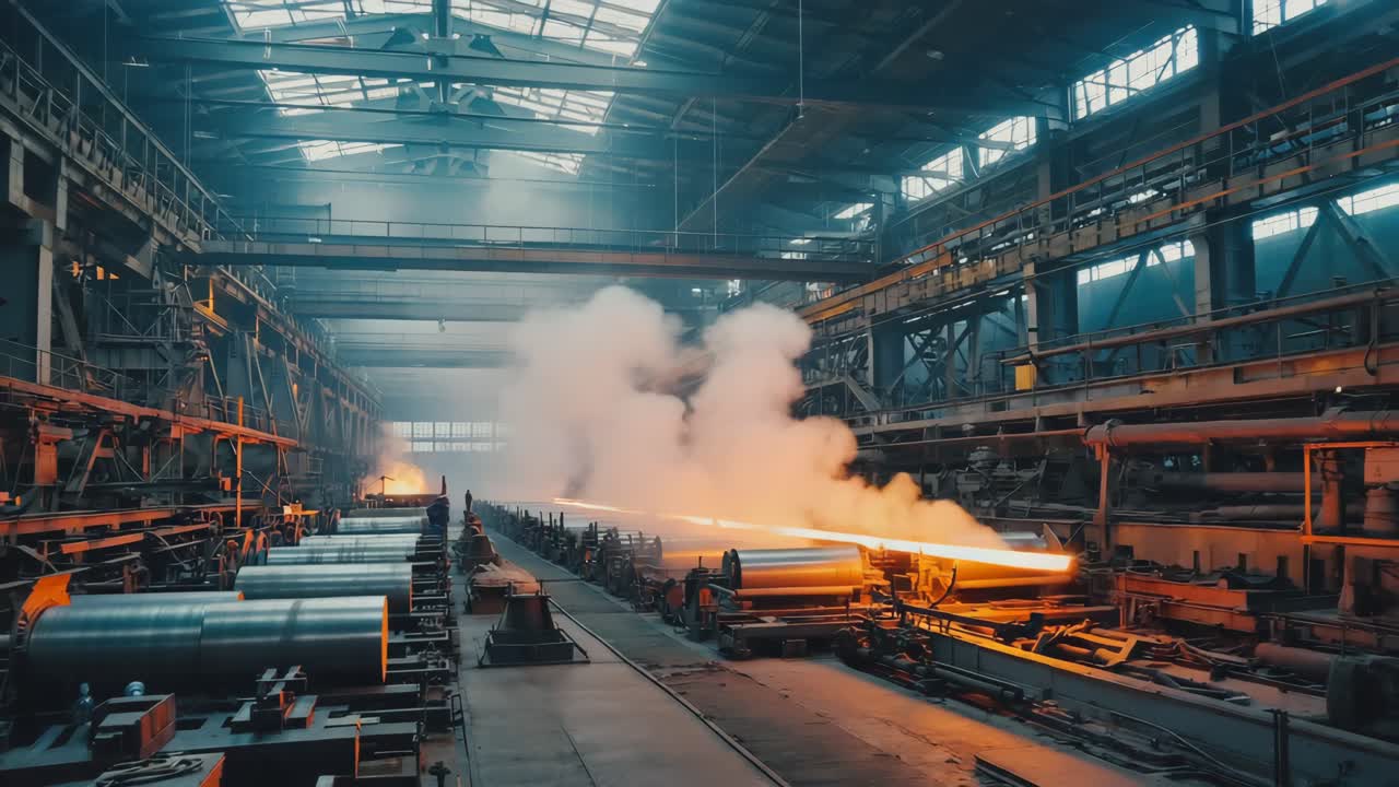 producción de la fábrica de acero