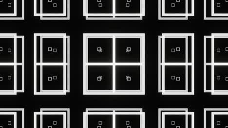 dynamic pulsation of squares for visualization of dj sets