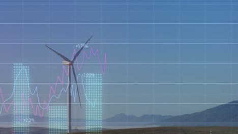 Animation-Der-Datenverarbeitung-über-Einer-Windmühle