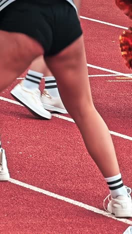 young cheerleader group