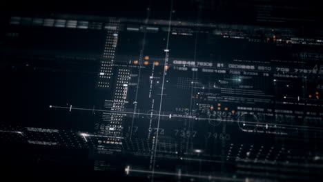 advanced data matrix simulation ui with cutting-edge digital environment with a dynamic and immersive display of interconnected data matrix information networks systems background