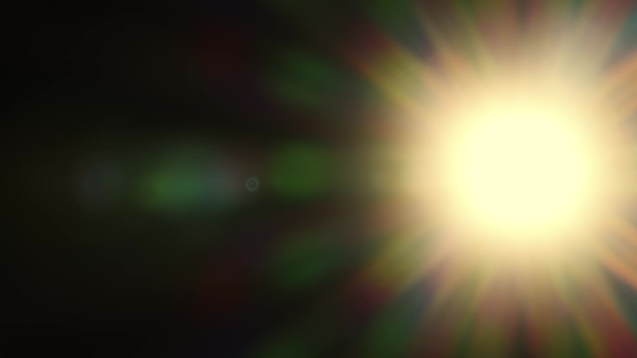 검은색에 추상적인 자연 태양 플레어