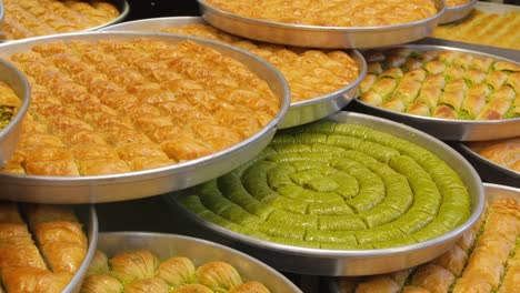 traditional turkish dessert baklava close-up