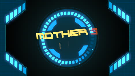 mothers day celebration glowing tribute on blue and black background