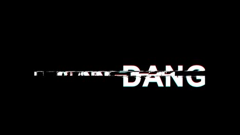 danger glitch effect text digital tv distortion 4k loop animation