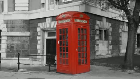 Rote-Telefonzellen-Bw