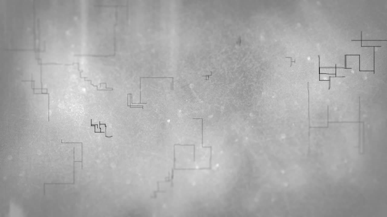 회색 배경에 디지털 드로잉의 애니메이션