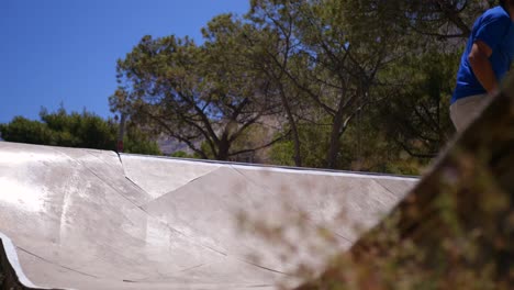 skateboarding in santorini doing tricks