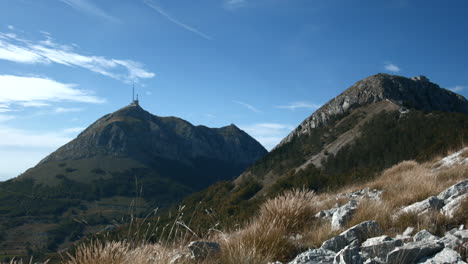 mountain peaks and scenic landscape