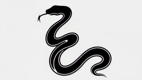 black snake silhouette