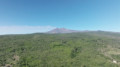4k antena del monte etna, sicilia, italia