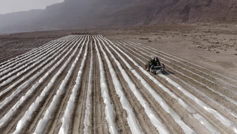 agricultural operation in a desert landscape