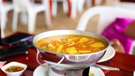 delicious curry served in krabi, thailand restaurant