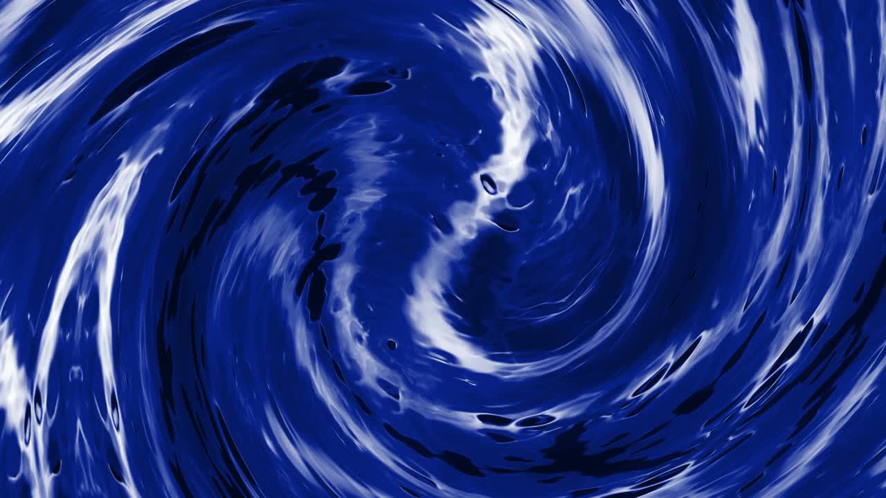 remolino. espiral giratoria azul. animación a partir de ondas abstractas. embudo hecho de agua.