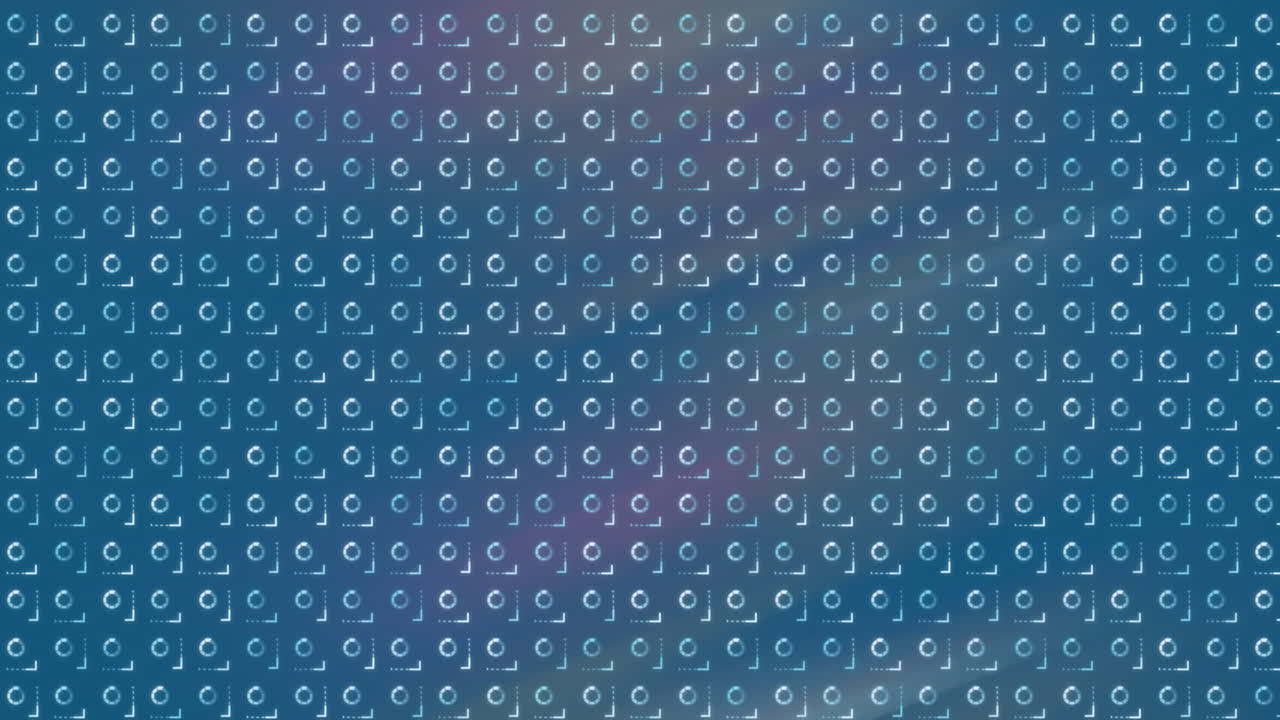 Animating circular patterns over blurred background