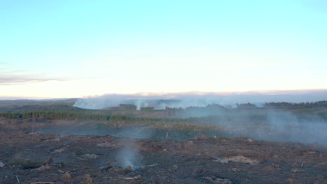 Deforestation-and-Slash-Burning-in-Coos-County,-Oregon