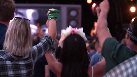 Back-view-of-friends-in-the-audience-at-a-music-festival