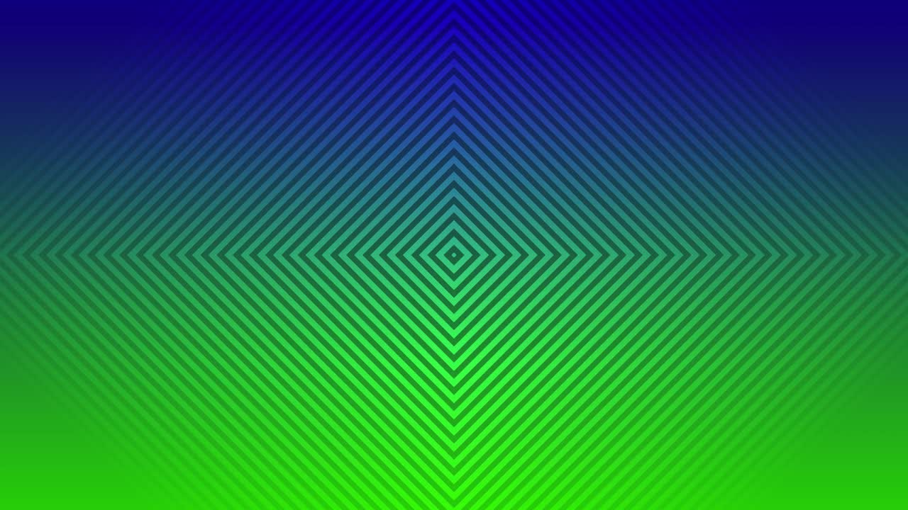 animación gráfica de movimiento línea poligonal espejo simétrico fondo patrón de bucle diseño color efecto digital visual ilusión óptica azul marino verde 4k