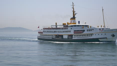 a ferry boat sailing on the sea