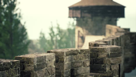 old-castle-walls-at-the-sunset