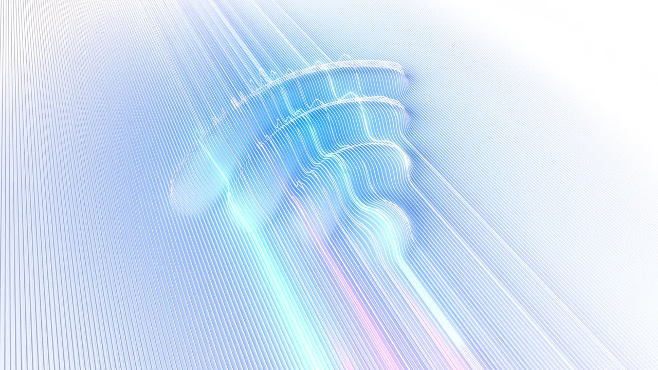 추상적인 파란색 배경의 와이파이 신호