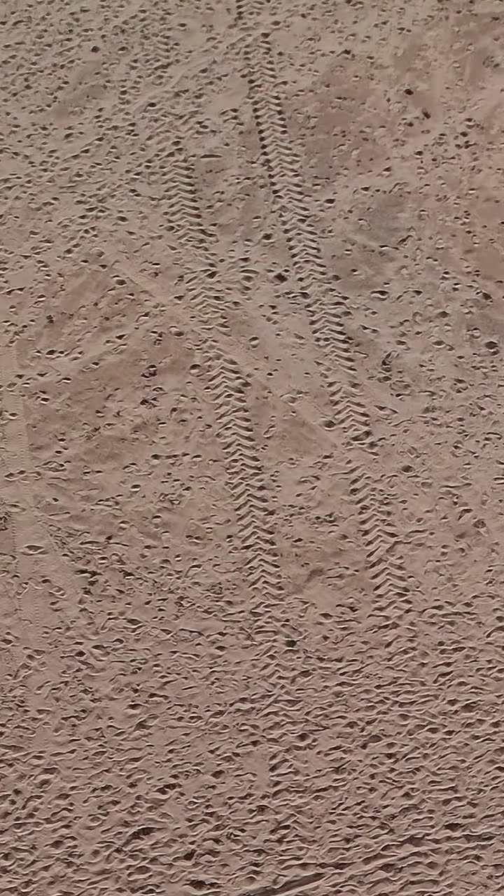 Aerial view of the sandy landscape in Morocco during daytime