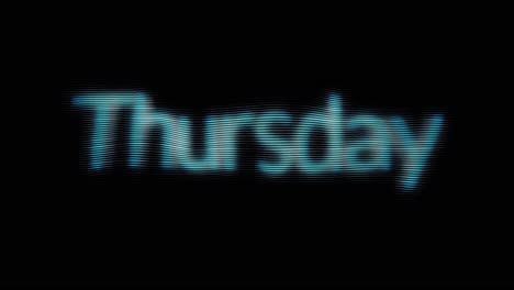 thursday neon light effect